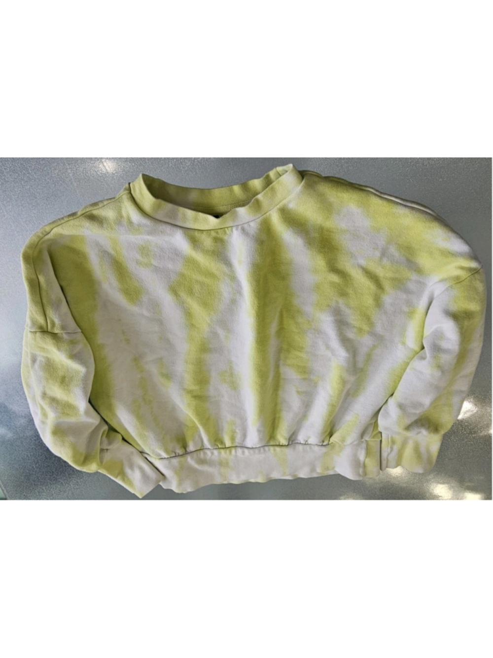Old Navy Women S Sweatshirt Multicolor Cotton Tie Dye Cropped Casual Style - Picture 4 of 7